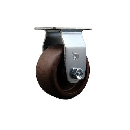 Service Caster 4'' High Temp Glass Filled Nylon Wheel Rigid Caster with Roller Bearing SCC-20R420-GFNRHT